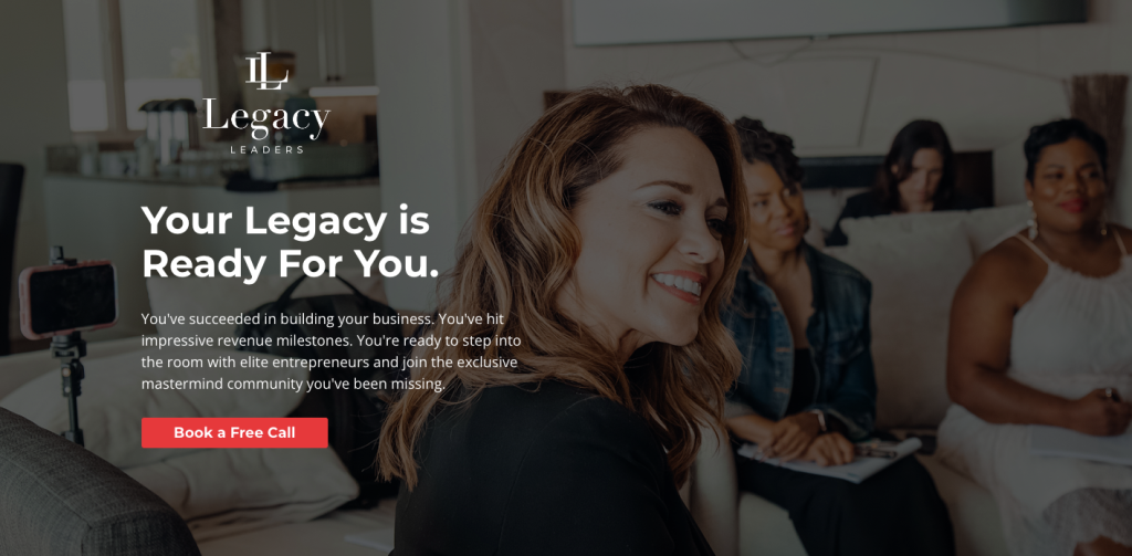 Legacy Leaders by Kelly Roach: high-ticket coaching example