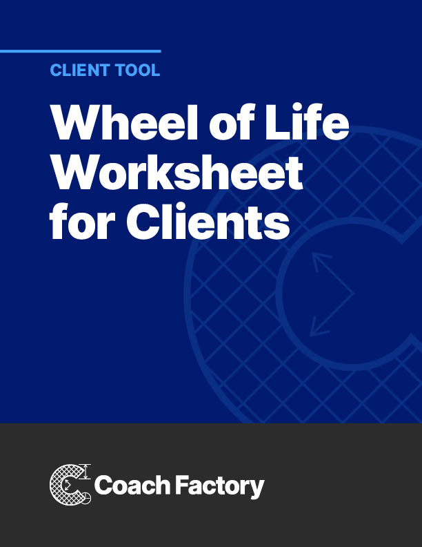 client tool: wheel of life worksheet