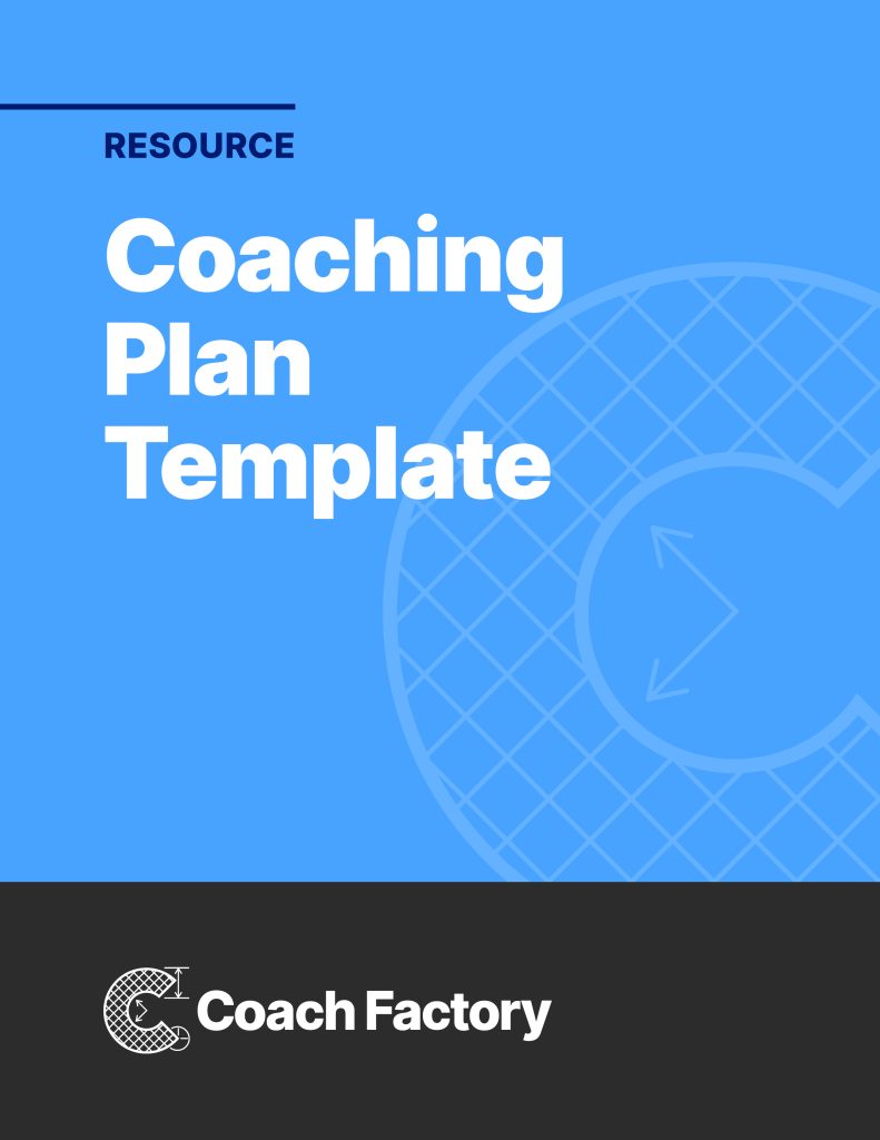 Free Resource: Coaching Plan Template