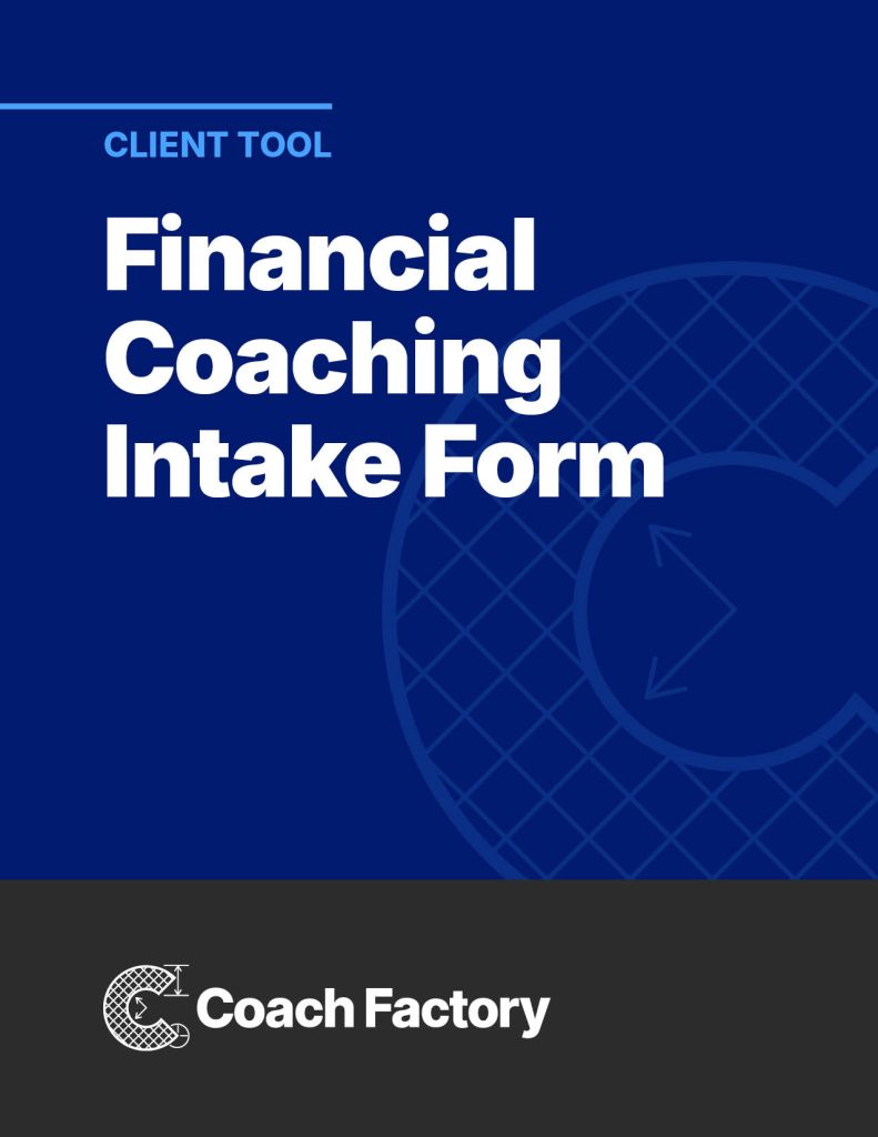 Free Client Tool: Financial Coaching Intake Form