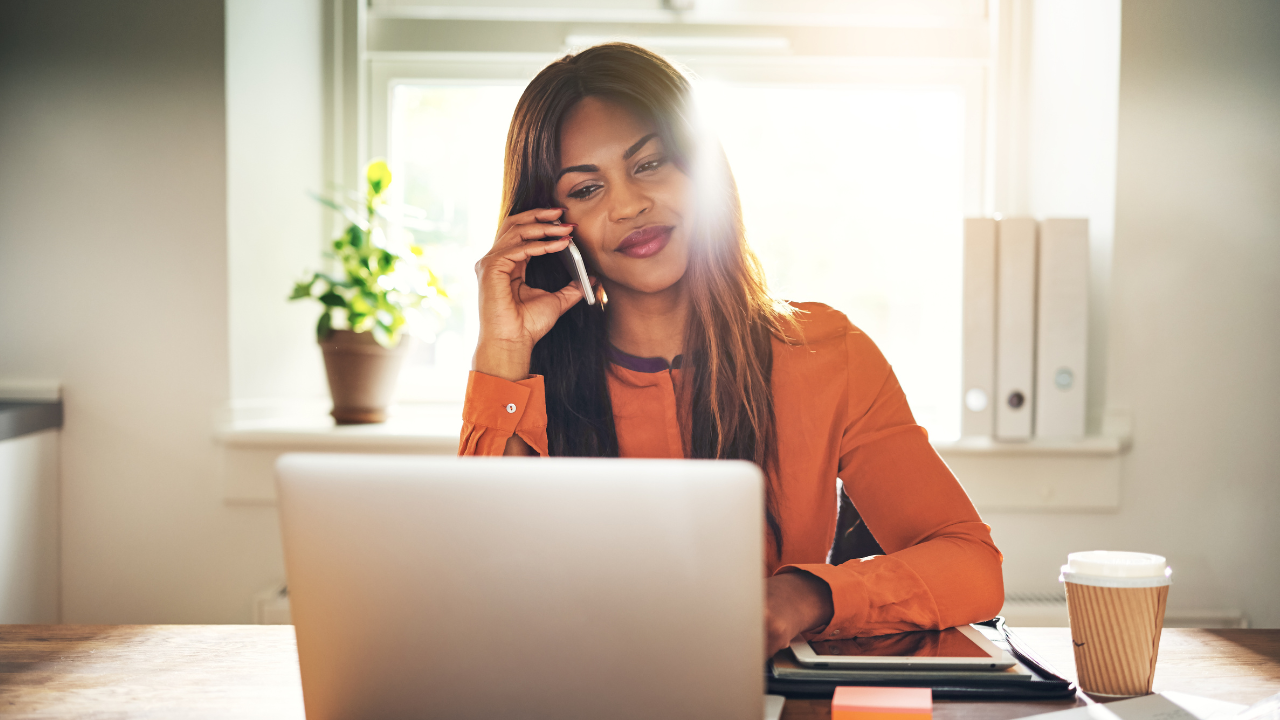 Coach on a discovery call with a prospective coaching client.