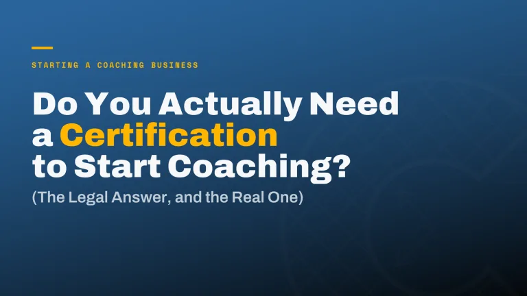 Do You Actually Need a Certification to Start Coaching?