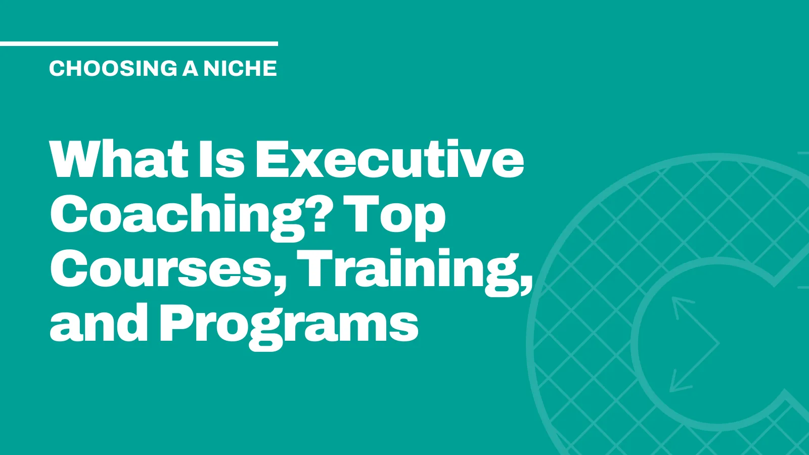 What Is Executive Coaching? Top Courses, Training, and Programs