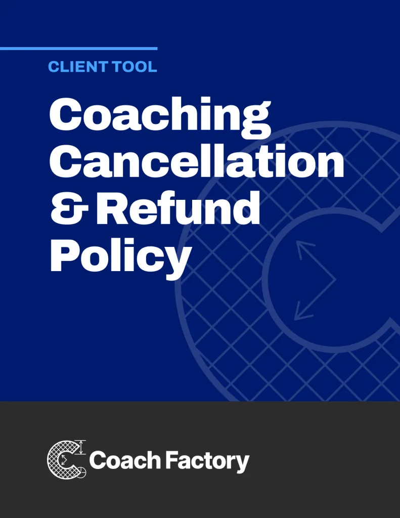 Coaching Cancellation & Refund Policy Template