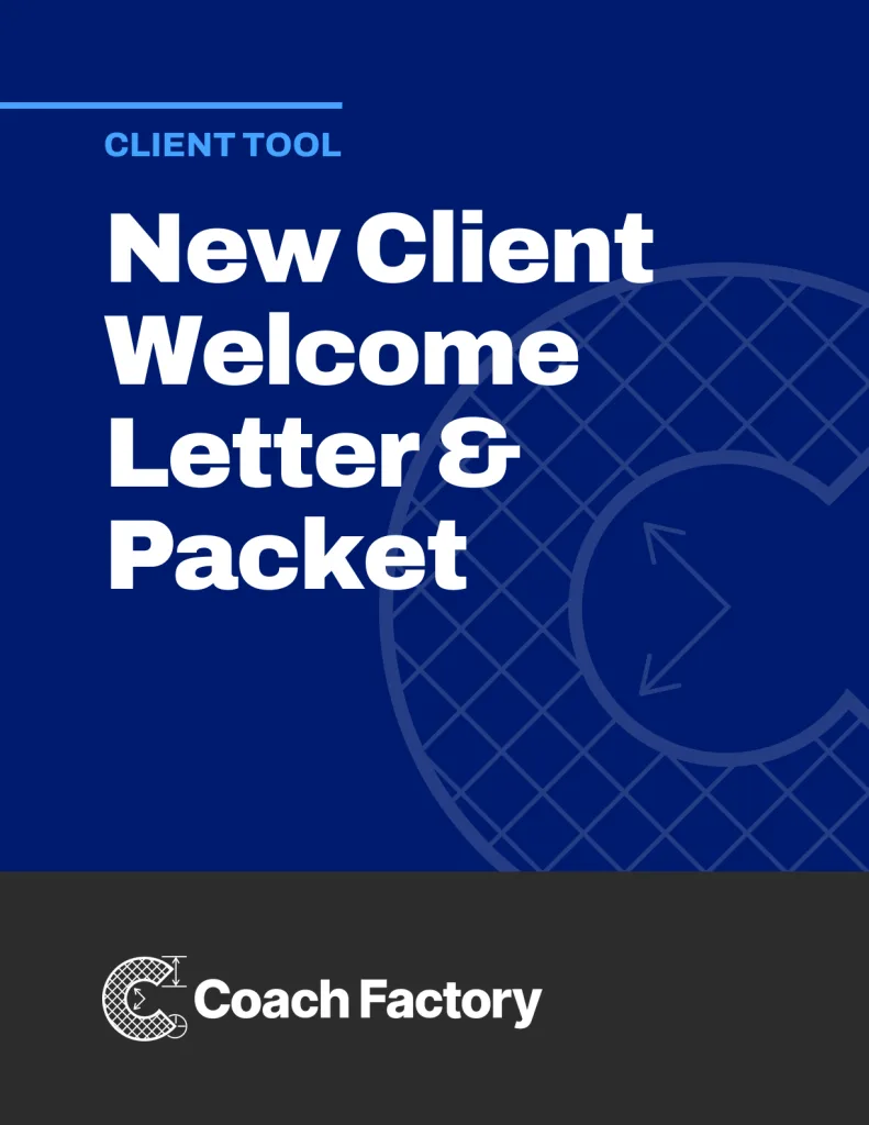 New Client Welcome Letter & Packet Template