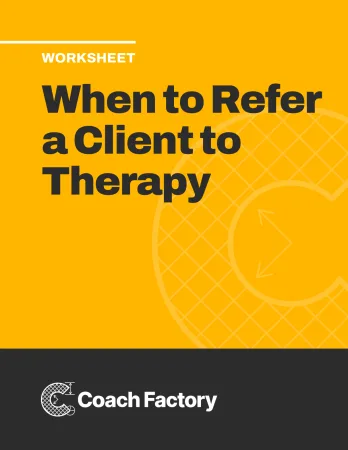 When to Refer a Client to Therapy: A Coach’s Decision Checklist